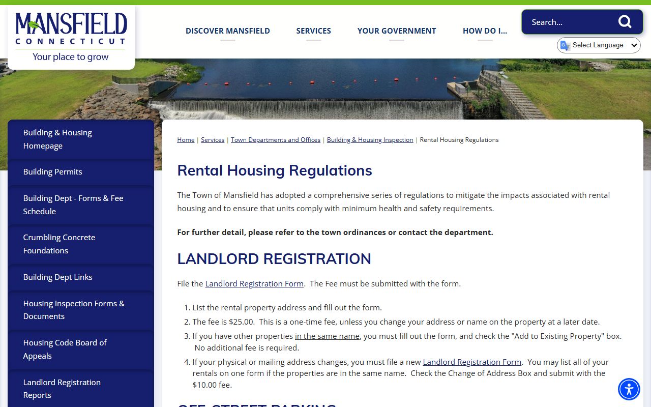 Mansfield Vital Records page with birth certificate information