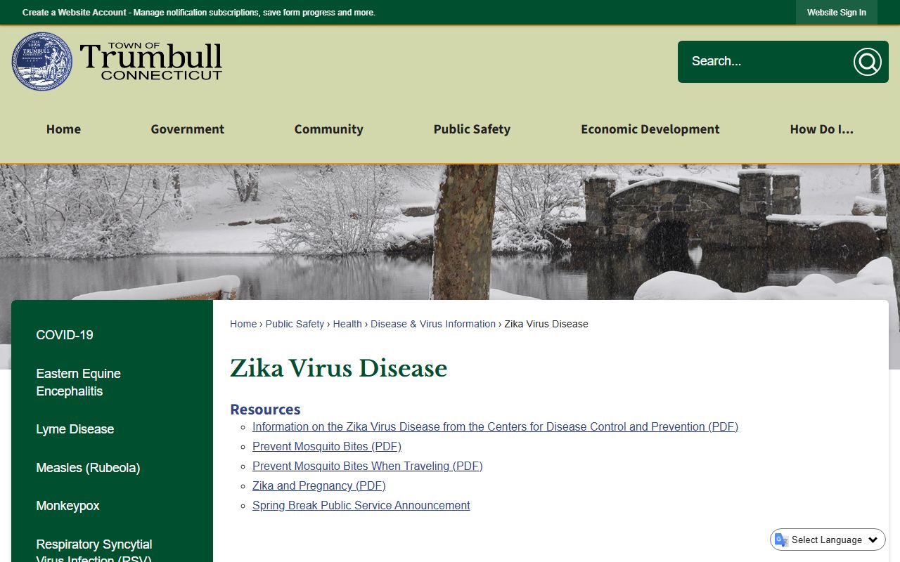 Trumbull Vital Records office entrance